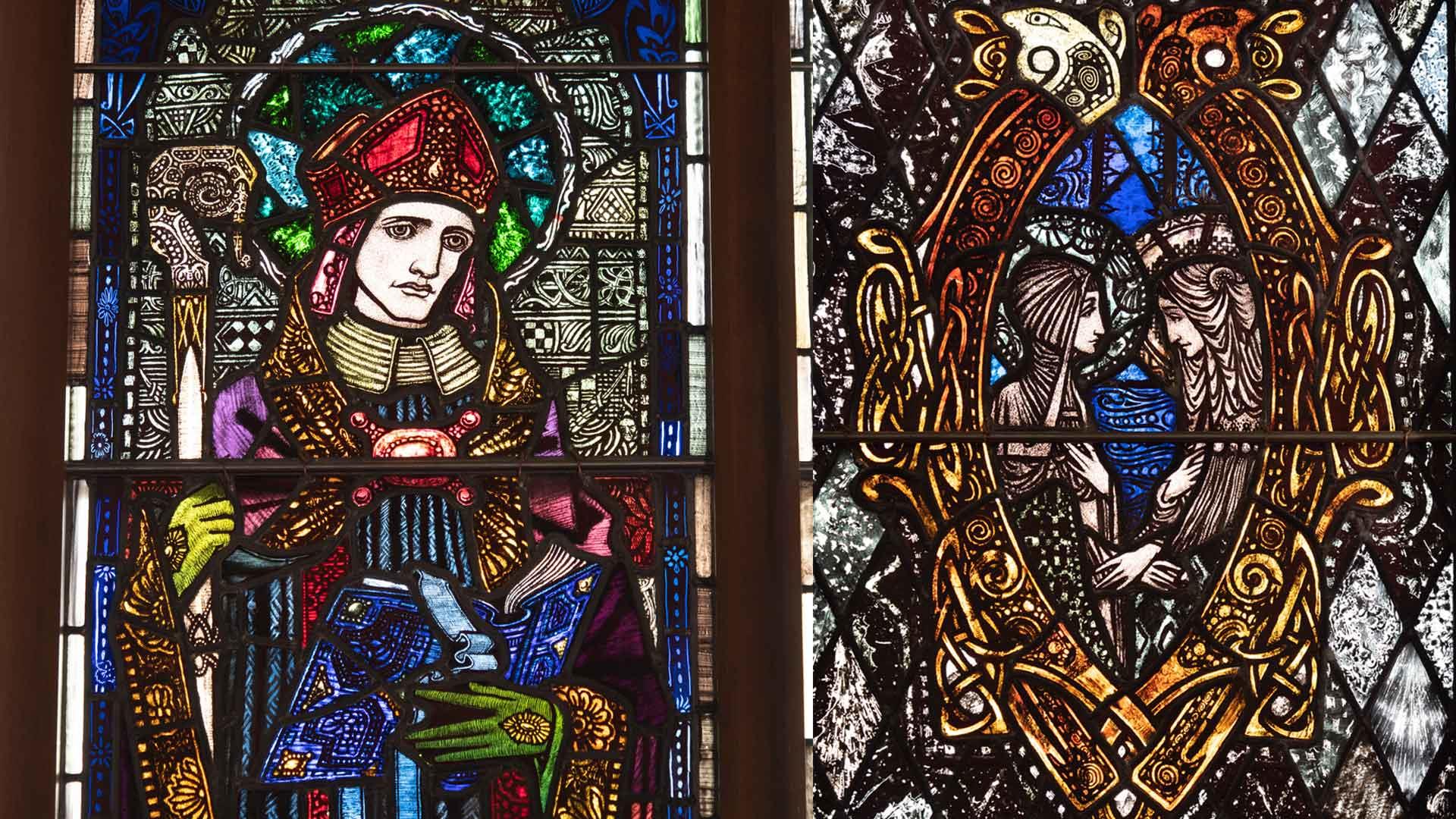 教堂內的彩色玻璃窗。（圖／National Churches Trust）